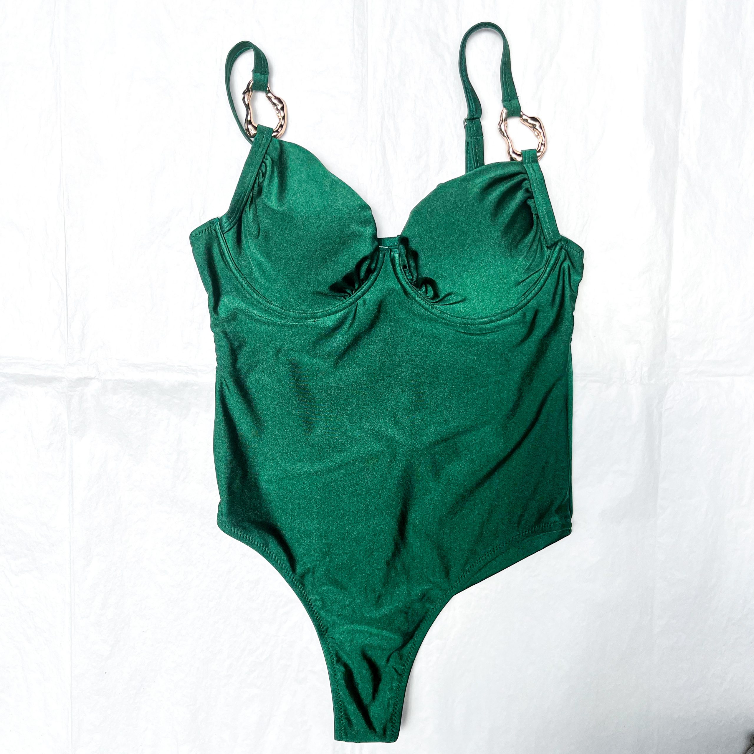💚 Traje de Baño Esmeralda "Golden Luxe"