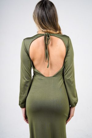 💚Vestido Largo Oliva
