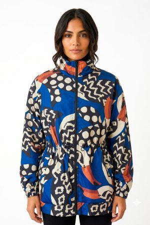 CORTAVIENTO ESTAMPADO 💥 (azul)